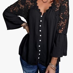 Beautiful crocheted blouse They were still